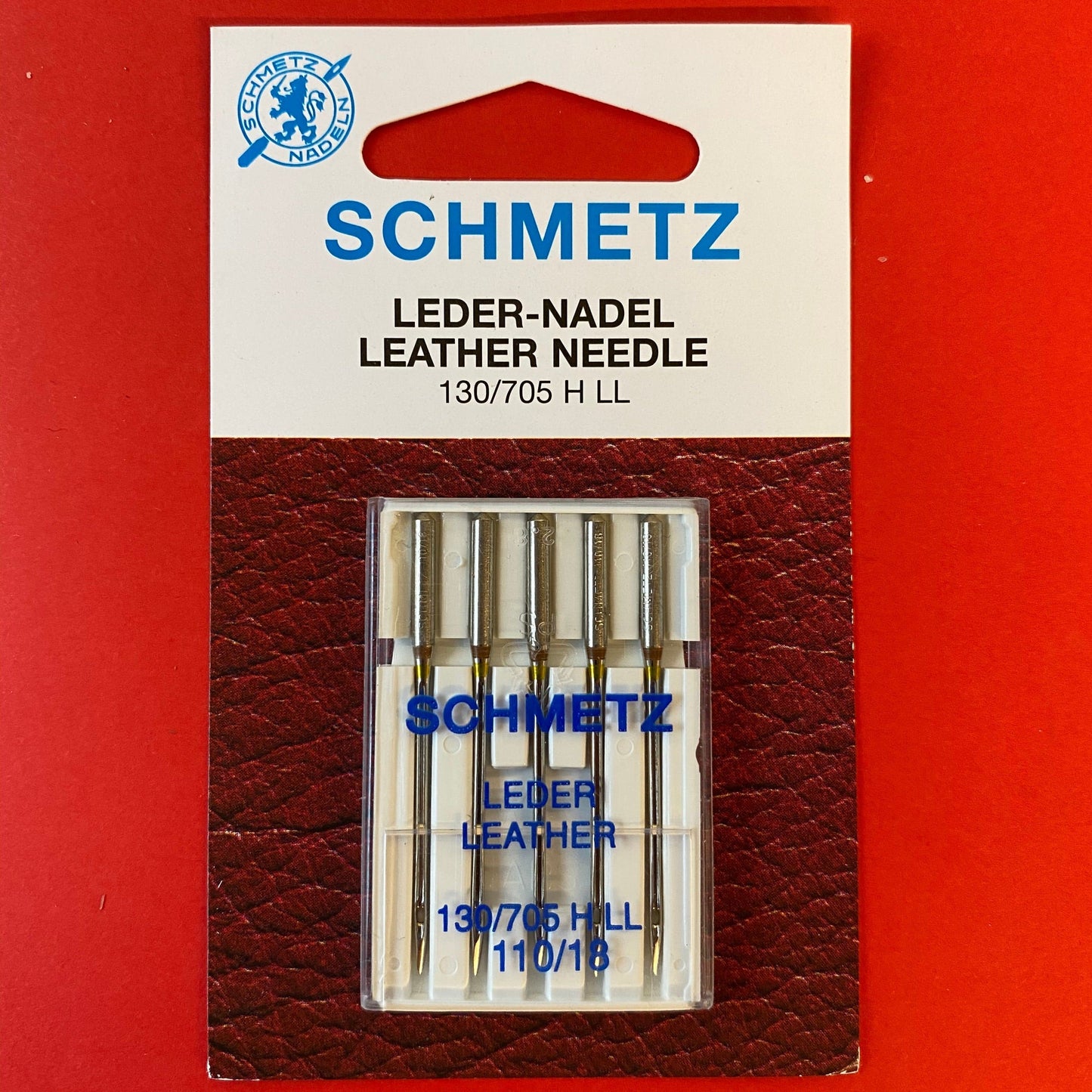 Schmetz 130/705 G LL 110 Leather Needles - 5 Pack