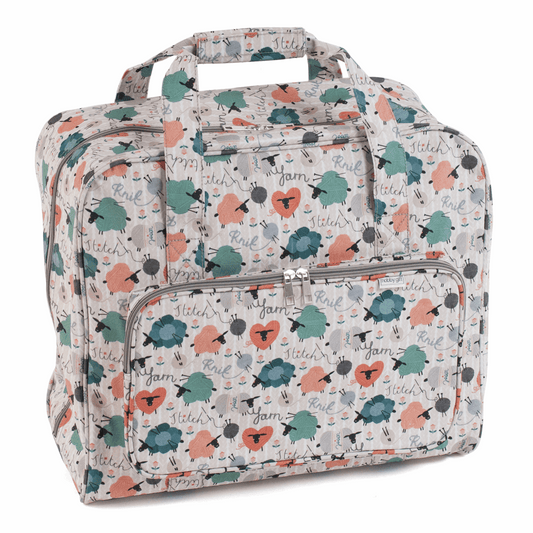 Singer Sewing Machine Bag - Durable Matt PVC, Floral