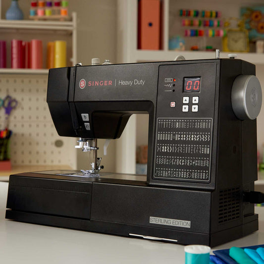Singer Heavy Duty HD6605 Sterling Black Sewing Machine - 100 stitch patterns, needle up/down - New 2025 model