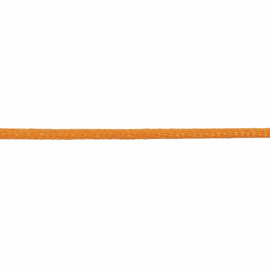 Trimits Orange Polyester Satin Cord - 50m x 2mm