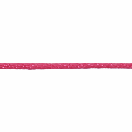 Trimits Hot Pink Polyester Satin Cord - 50m x 2mm