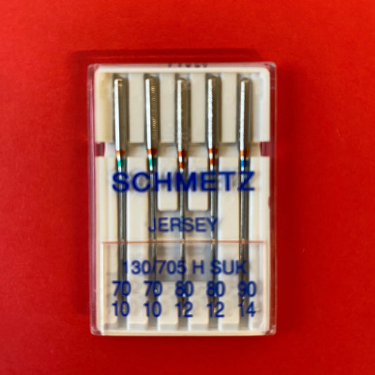 Schmetz Jersey Needles 130/705 H SUK Assorted 70 to 90 Knitted and Stretch - 5 pack
